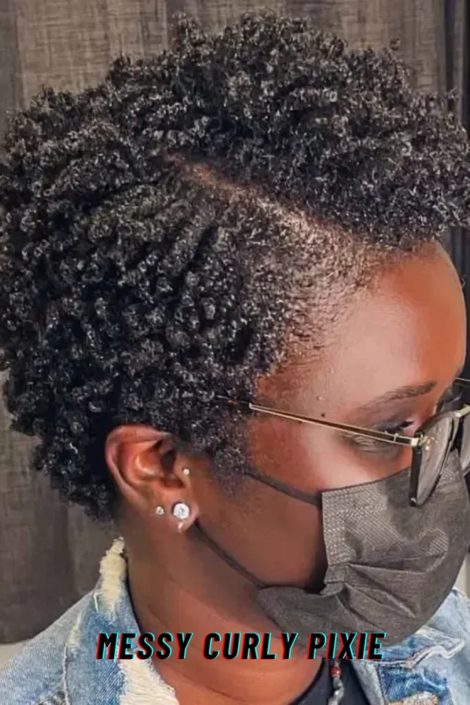 Messy Curly Pixie