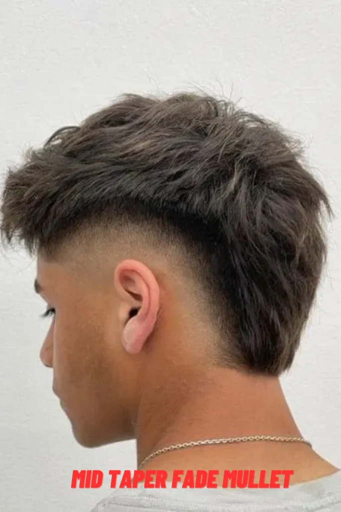 Mid Taper Fade Mullet