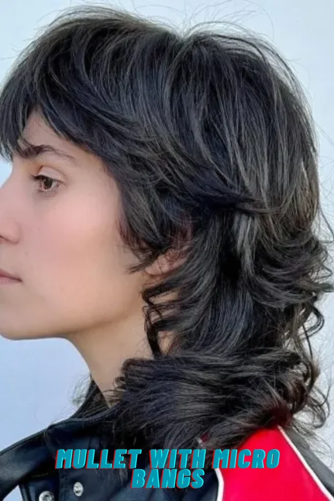 Mullet with Micro Bangs
