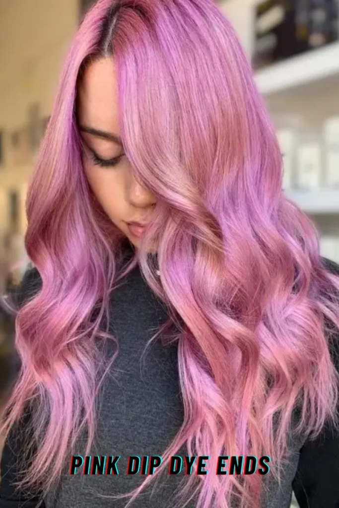 Pink Dip Dye Ends