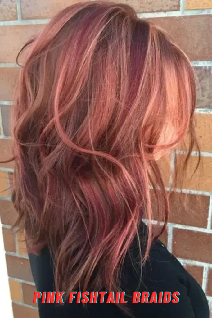 Pink Fishtail Braids