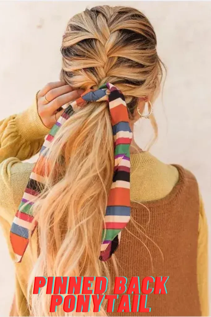 Pinned Back Ponytail