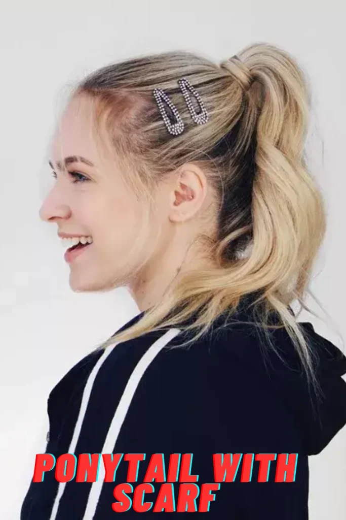 Ponytail with Scarf