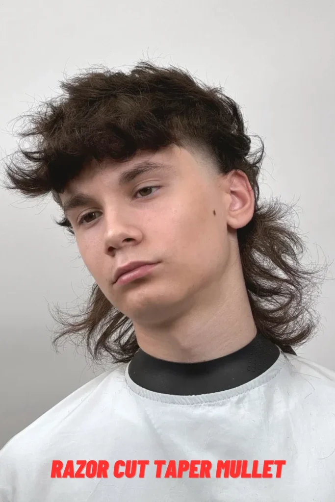Razor Cut Taper Mullet