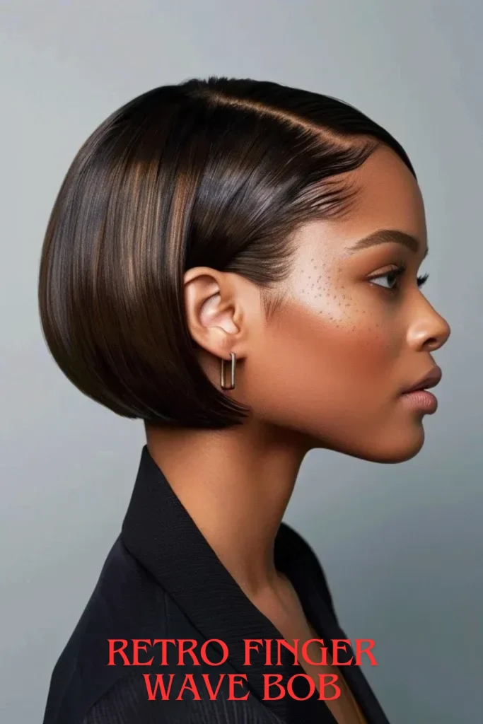 Retro Finger Wave Bob