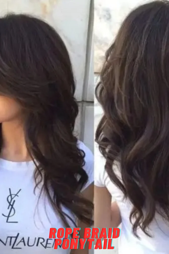 Rope Braid Ponytail