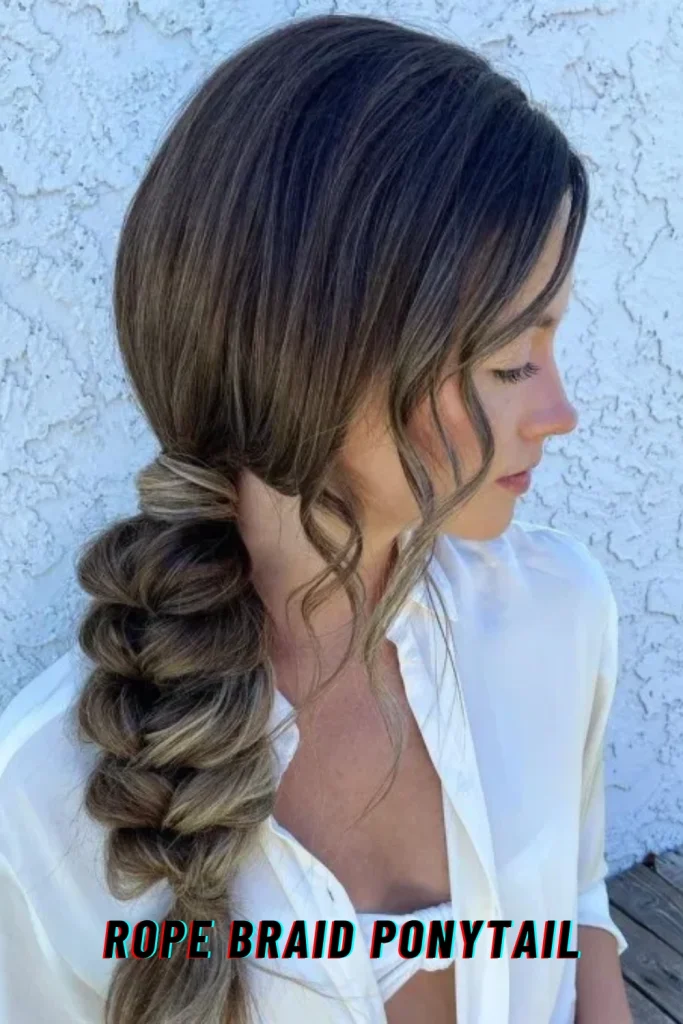 Rope Braid Ponytail