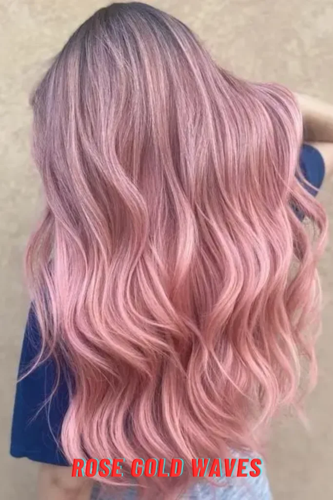 Rose Gold Waves