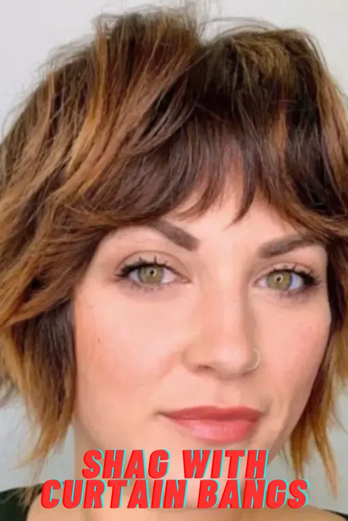 Shag with Curtain Bangs