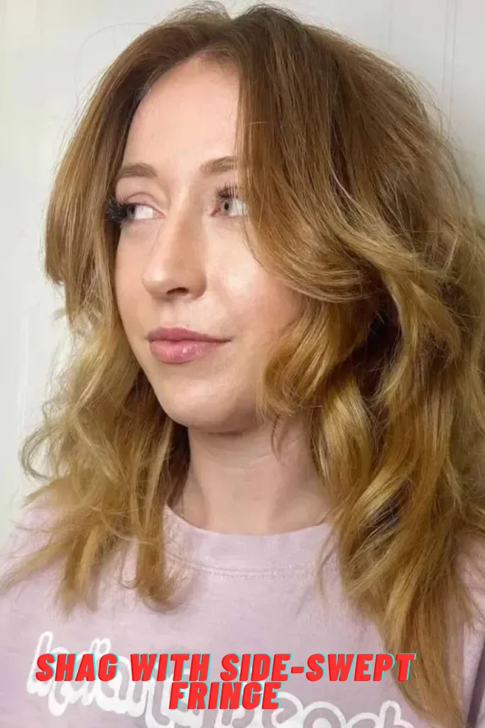 Shag with Side-Swept Fringe