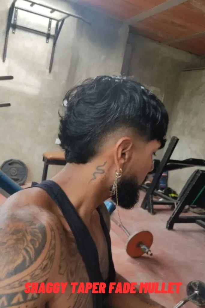 Shaggy Taper Fade Mullet