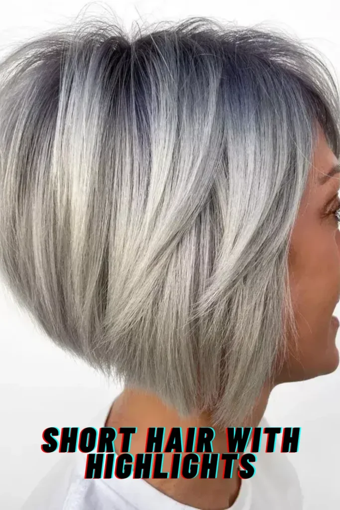 Short Hair with Highlights