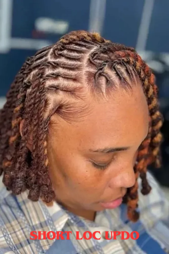 Short Loc Updo