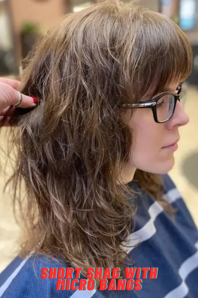 Short Shag with Micro Bangs