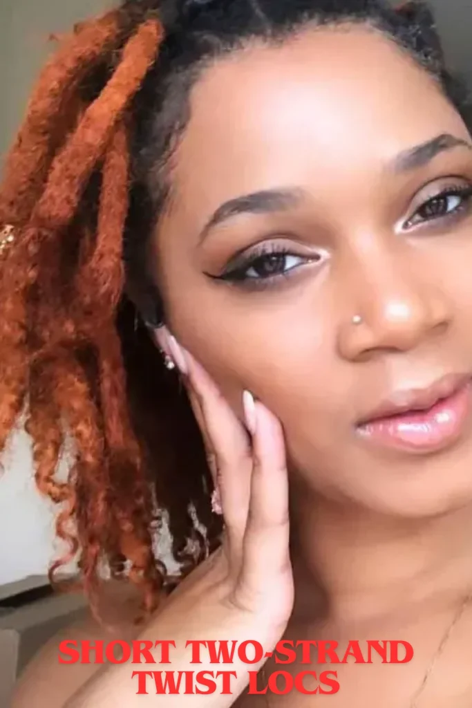 Short Two-Strand Twist Locs