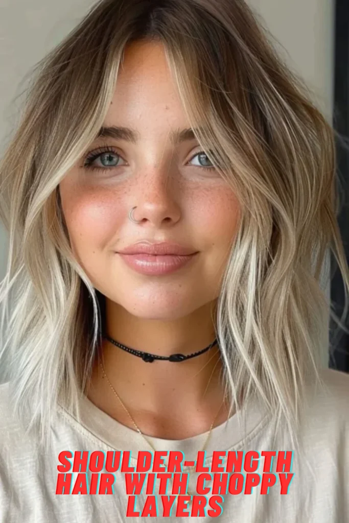 Shoulder-Length Hair with Choppy Layers