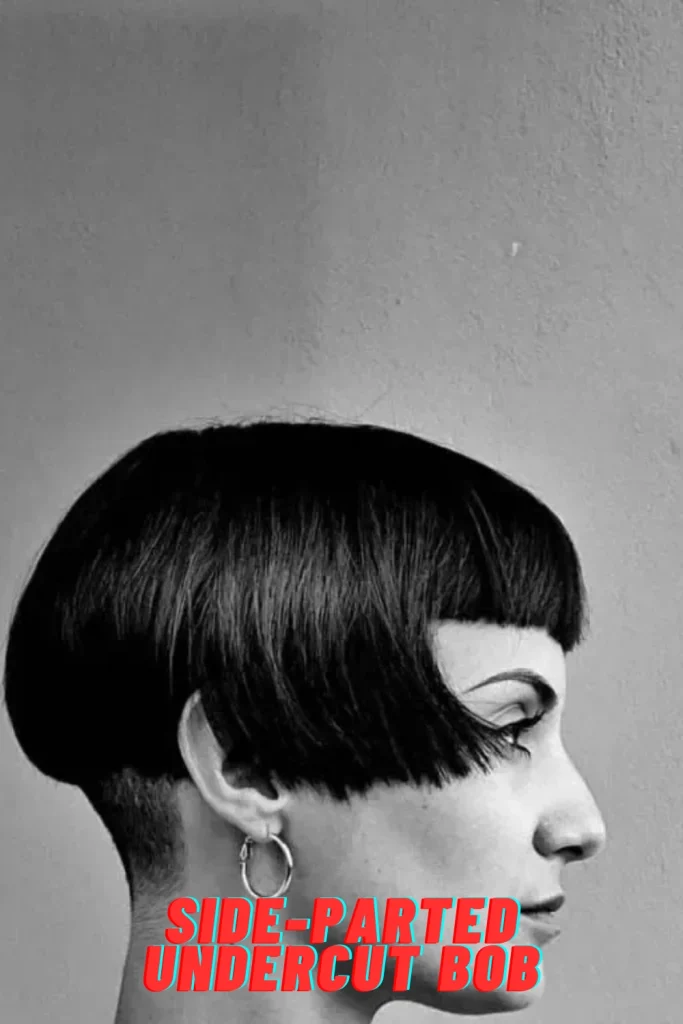Side-Parted Undercut Bob