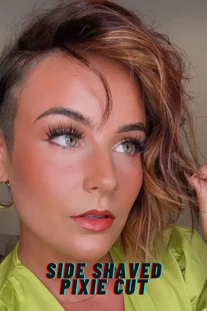 Side Shaved Pixie Cut