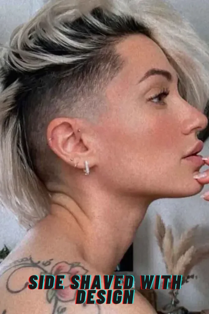Side Shaved with Design