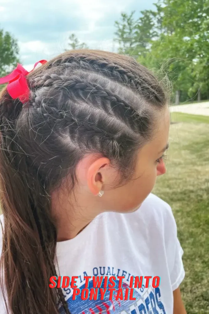 Side Twist into Ponytail
