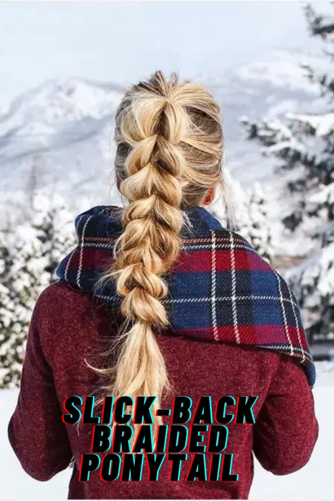 Slick-Back Braided Ponytail
