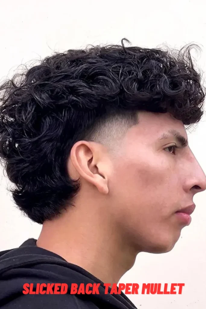 Slicked Back Taper Mullet
