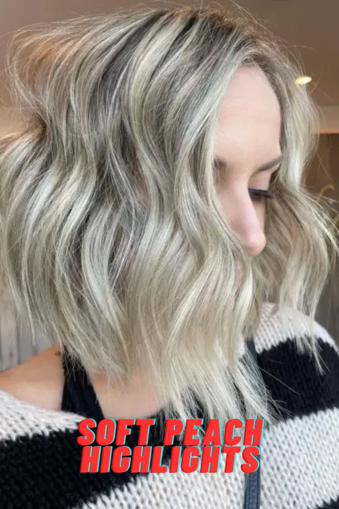 Soft Peach Highlights