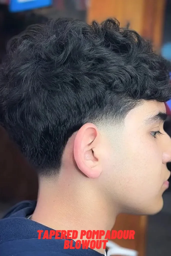 Tapered Pompadour Blowout