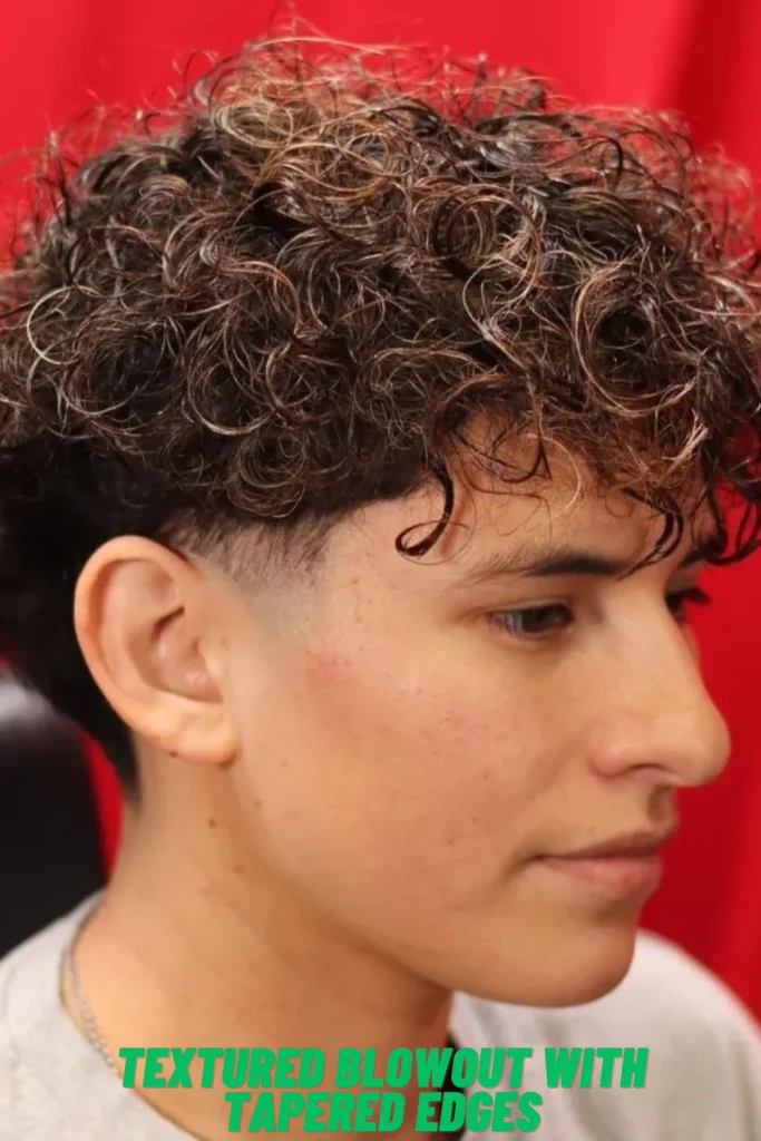 Textured Blowout with Tapered Edges