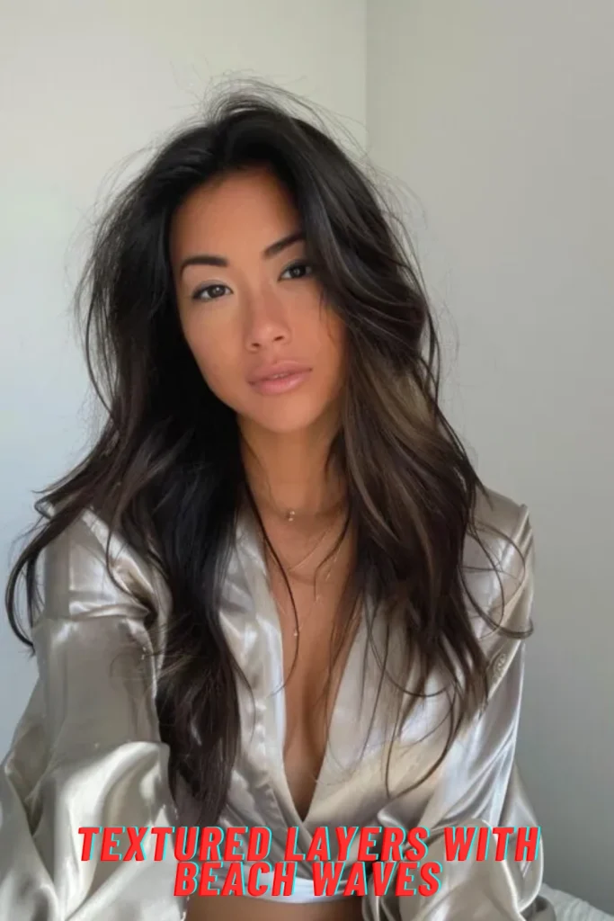 Textured Layers with Beach Waves