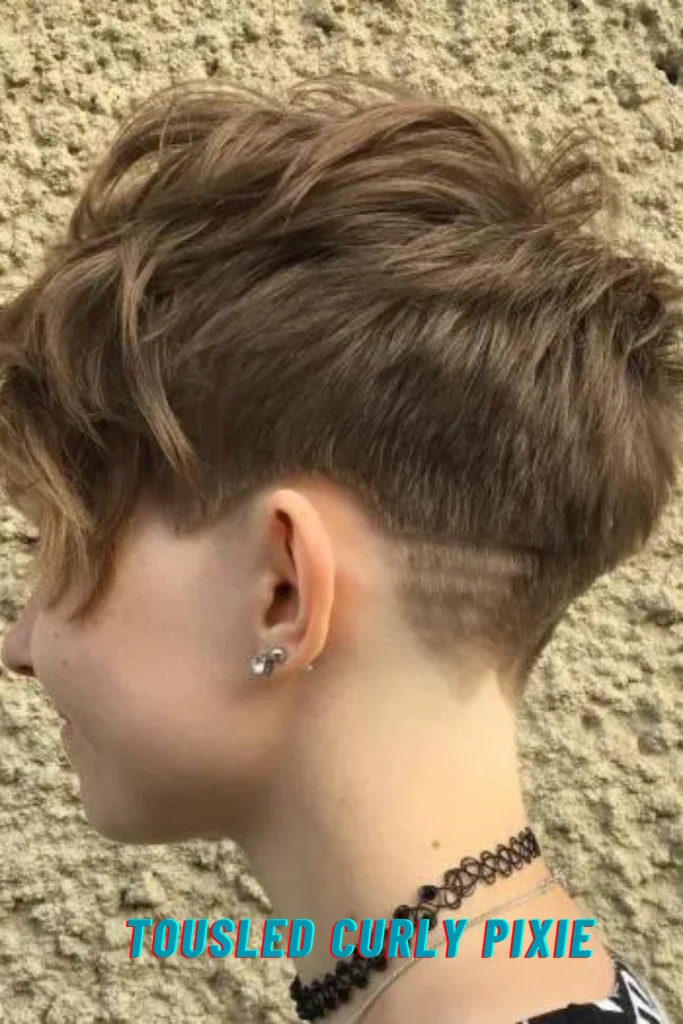 Tousled Curly Pixie
