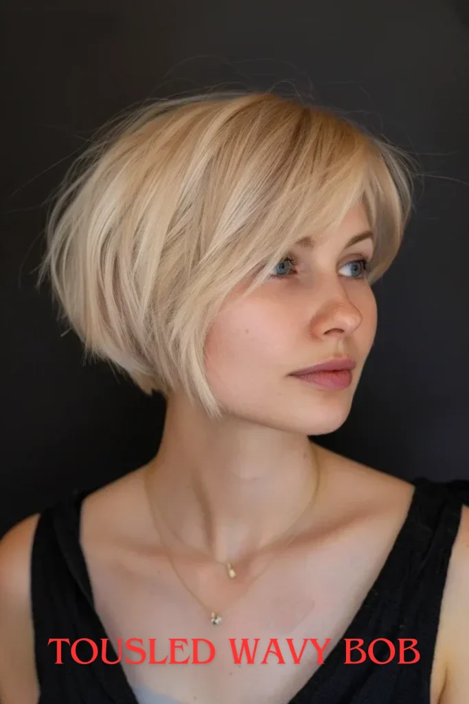 Tousled Wavy Bob