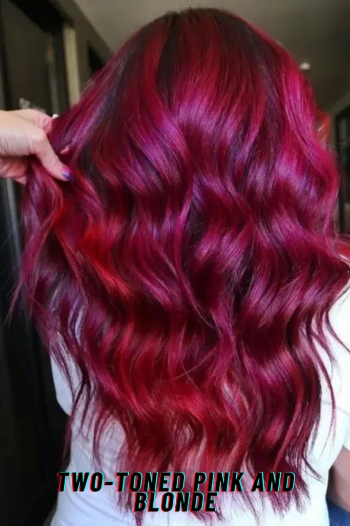 Two-Toned Pink and Blonde