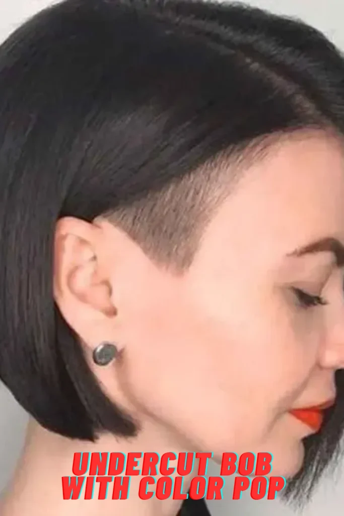 Undercut Bob with Color Pop