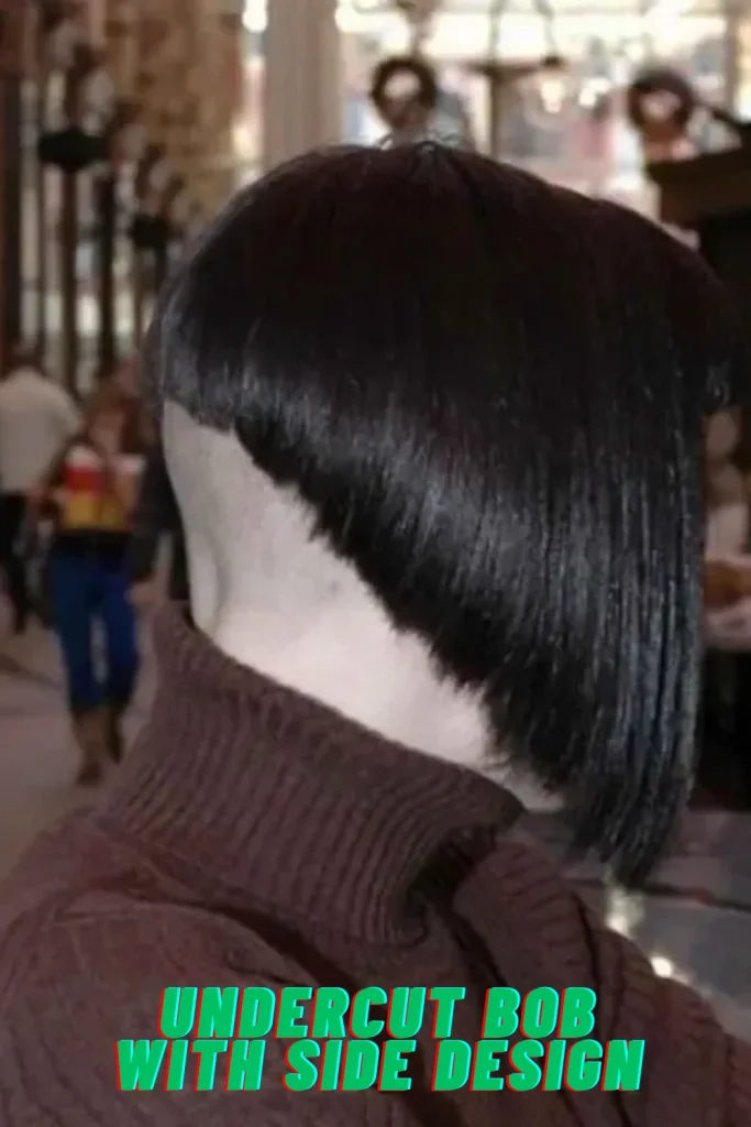 Undercut Bob with Side Design