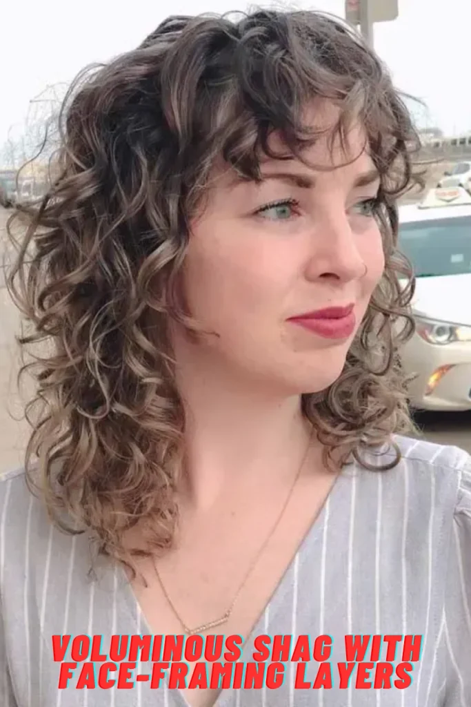 Voluminous Shag with Face-Framing Layers