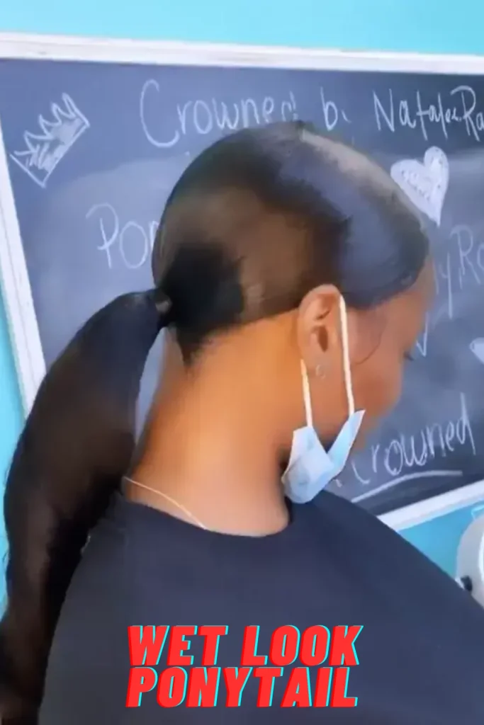 Wet Look Ponytail