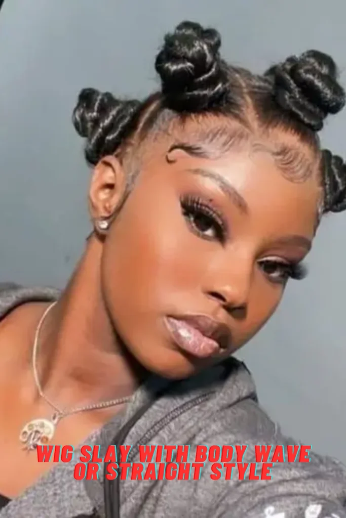 Wig Slay with Body Wave or Straight Style