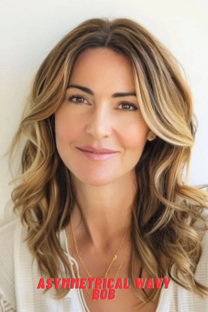 Asymmetrical Wavy Bob