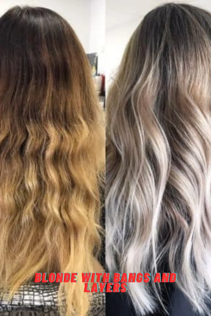 Blonde with Bangs and Layers