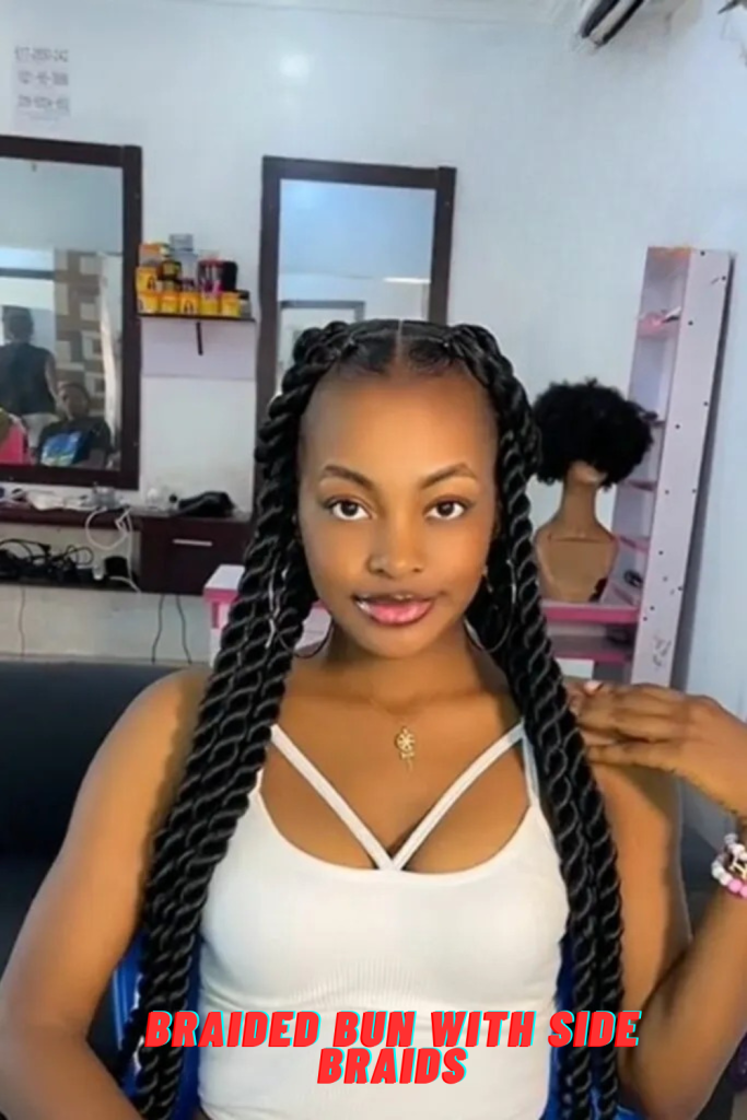 Braided Bun with Side Braids