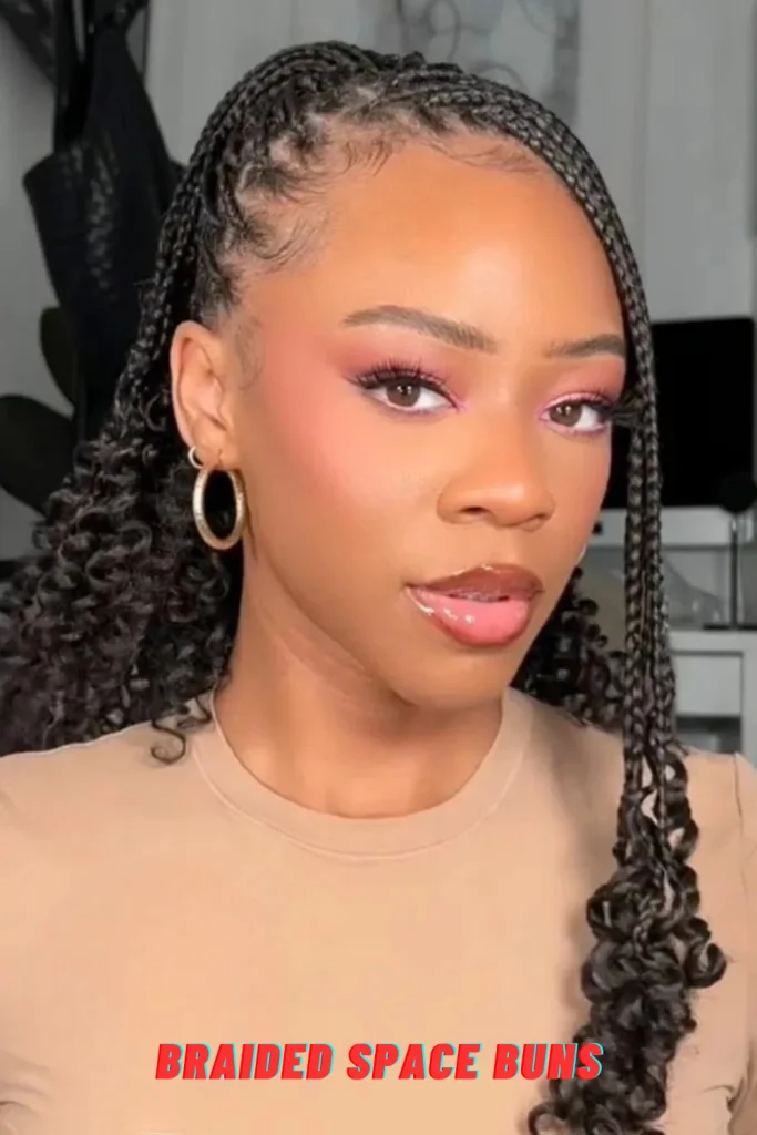 Braided Space Buns