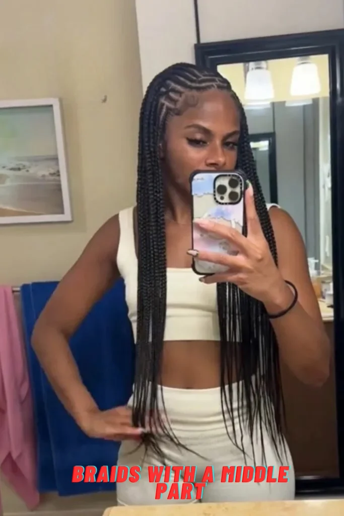Braids with a Middle Part