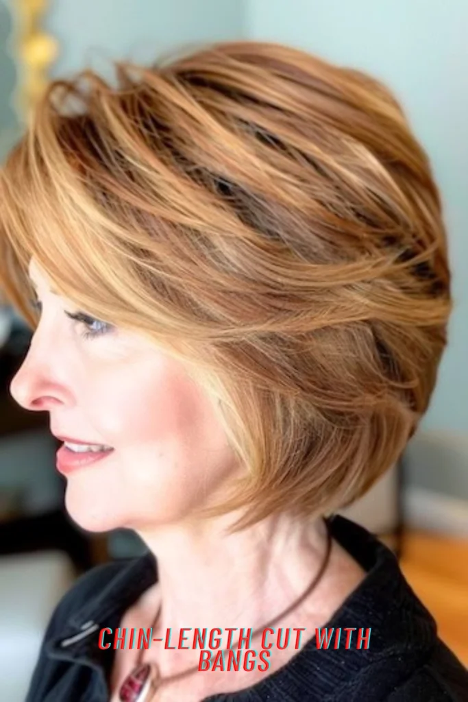 Chin-Length Cut with Bangs