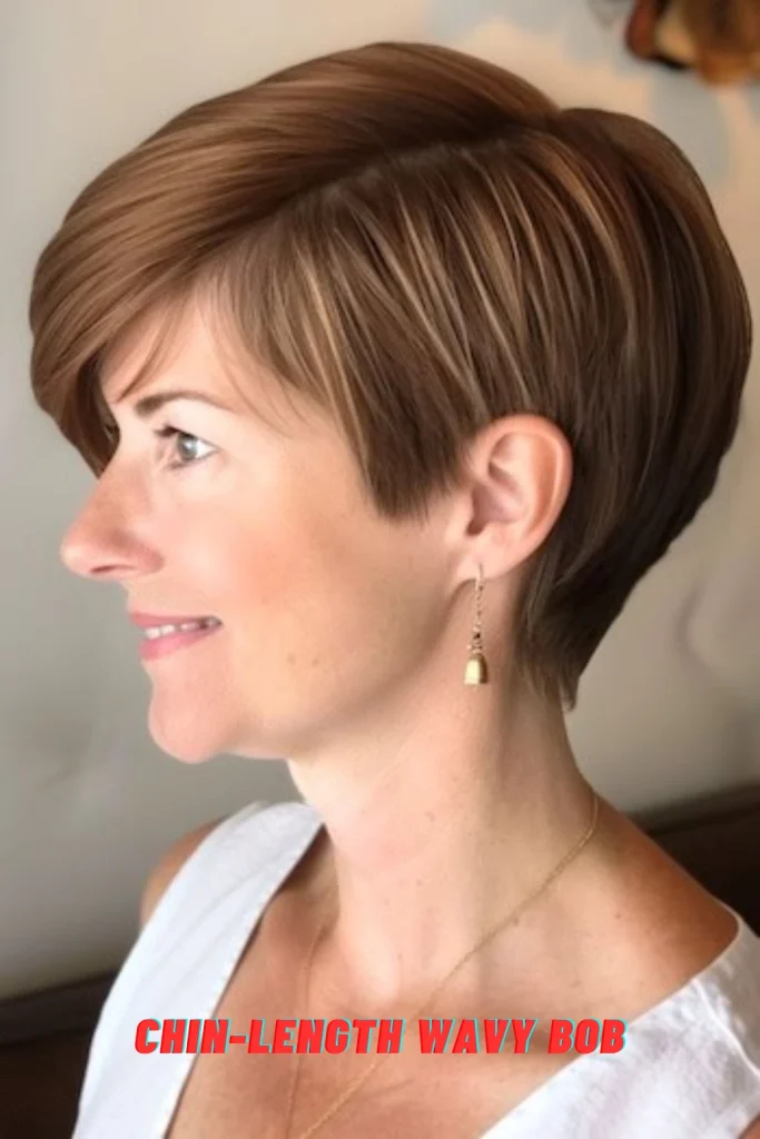 Chin-Length Wavy Bob