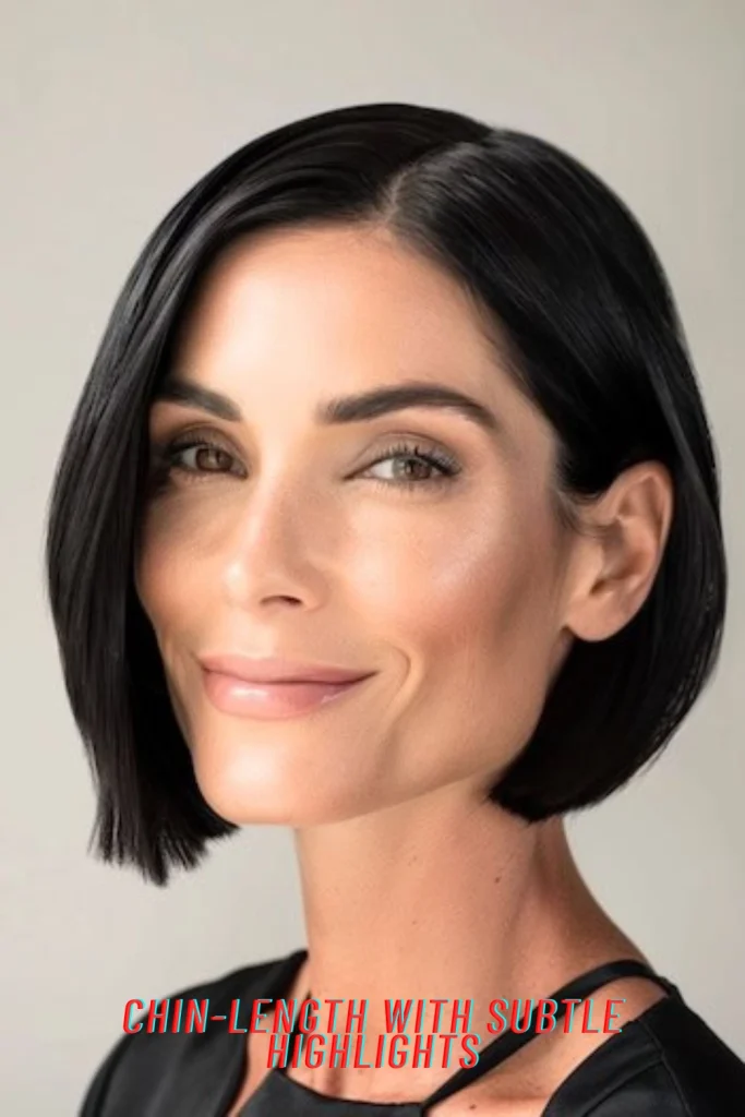 Chin-Length with Subtle Highlights