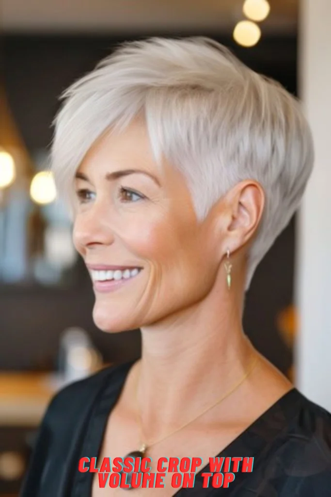 Classic Crop with Volume on Top