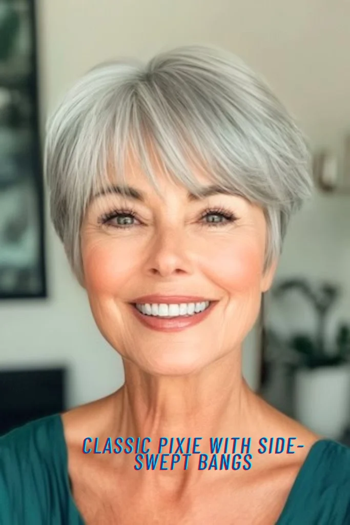 Classic Pixie with Side-Swept Bangs