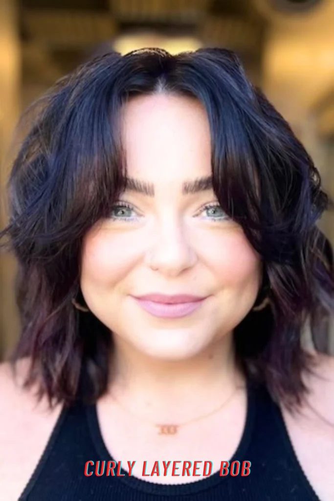 Curly Layered Bob