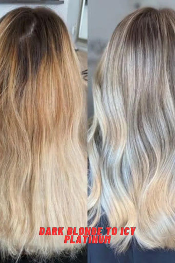 Dark Blonde to Icy Platinum